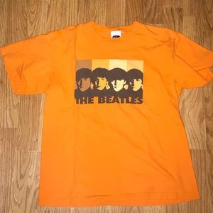 authentic beatles orange t shirt